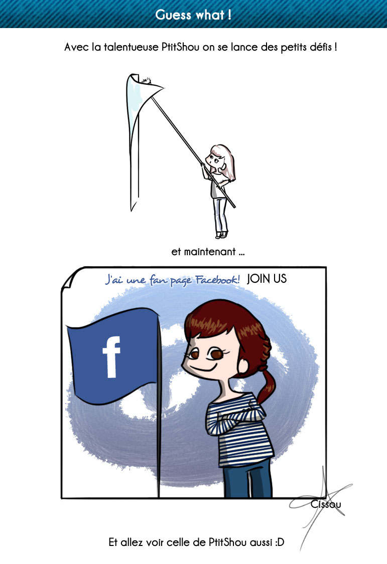 Cissou crée sa fan page Facebook