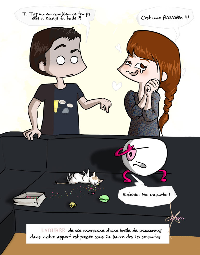 Milia est rafolle des macarons